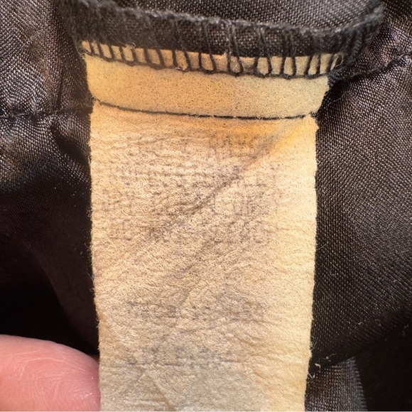 Vintage Black Skirt with Lace Panels Size Medium Made in USA - Picture 6 of 7